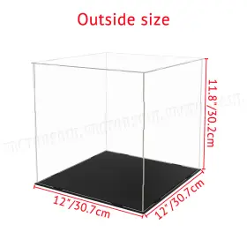 Wiseford 722998860342 Large Acrylic Display Case Box Action Figure Doll Collectibles Diecast Model Car