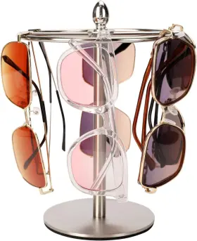 Wismay Ws Gh 24 Sunglasses Organizer Display Stand Eyeglass Holder Rack For Brushed Nickel