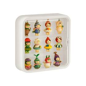 Wmm 647168766593 Clear Display Case For Figures Wall-mounted Doll Storage Box Adjustable Displ