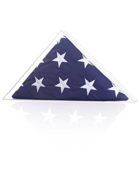 Wodgod 123165631 Flag Display Case For5ft X 9.5ftamerican Acrylic Holder For Burial Fl