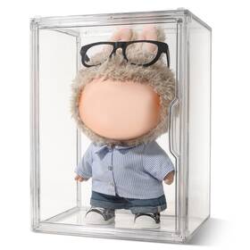 Wollibao Wb0042 Display Case Compatible With Labubu 15.75 Inches Height Acrylic Clear Displa