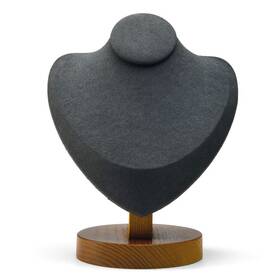 Woodten 738629160583 Jewelry Display Bust Solid Wood Necklace Stand For Show Showcase Disp