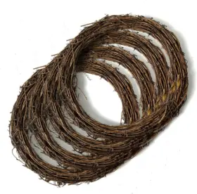 Crl338 Worown 4 Pcs 12 Inch Natural Grapevine Wreaths Vine Branch