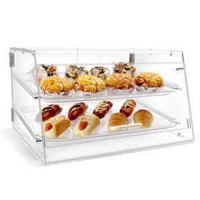 Wutfly Pdc-2 2 Tray Pastry Display Case With Front And Rear Doors - 21 Inch X 17 12