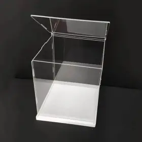 B0cpq7bqbd Xenia-na Clear Acrylic Display Case Unassembled With White Base And Upward Door 10x10x16 B0cpq7bqbd Xenia-na Clear Acrylic Display Case Unassembled With White Base And Upward Door 10x10x16
