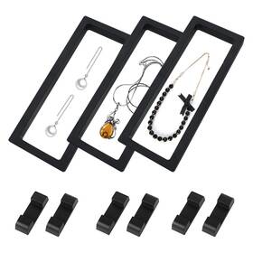 Xiacibdus S033 3pcs 3d Floating Frame Display Stand Transparent Challenge Co
