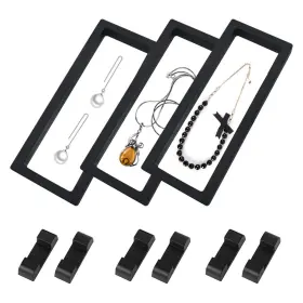 S033 Xiacibdus 3pcs 3d Floating Frame Display Stand Transparent Challenge Co