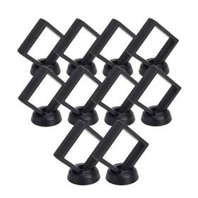 Xizhi 745245522923 Set Of 10 Pack Black Diamond Shape Display 3d Floating Frame Holder S