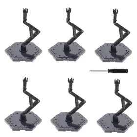 Jc002 Yarastafu 6-pieces Action Character Display Rack Suitable For Mg Rg Hg And 1/144 Unive