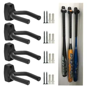 Yelaiyehao 715802184055 Vertical Baseball Bat Softball Display Wall Mount Rack Wa