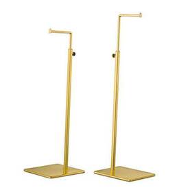 Yifu Display 705353056574 Purse Stand - 2 Pack Polished Gold Counter Adjustable
