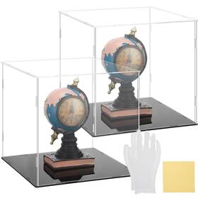 Yungyan Tg-yungyan-54147 2 Sets Clear Self Assembly Acrylic Display Case For Collectibles Tran