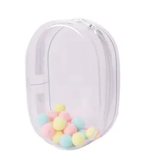 24sh0513od12 Yushen Large Doll Carrying Case For 18cm Plushies Clear Figure Display Bag With Key