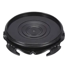 Zaplyte 601968764715 Black Planter Display Stand 5.5 Inch Dia Plastic Round Bonsai Base