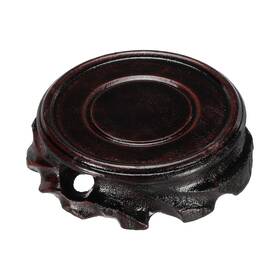 Zaplyte 678202636084 Wooden Stand Holders Displays Base 60mm Diameter Black