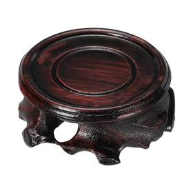 Zaplyte 743151066241 Wooden Stand Holders Displays Base 50mm Diameter Black For Vase Bonsai Stone
