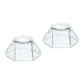 Zaplyte 743151149876 2pcs Acrylic Ball Stand Displays Base 2cm Transparent For Crystal