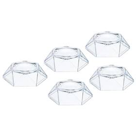 Zaplyte 743151149920 5pack Acrylic Ball Stand Displays Base 4cm Transparent For Crystal