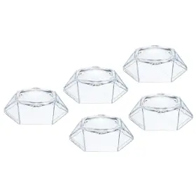 Zaplyte 743151149920 5pack Acrylic Ball Stand Displays Base 4cm Transparent For Crystal