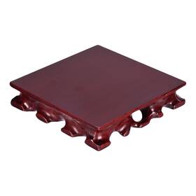 Zaplyte 745060101204 Wooden Display Stand 5.5 X Inch Square Bonsai Base For Home Decoration