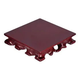 Zaplyte 745060101204 Wooden Display Stand 5.5 X Inch Square Bonsai Base For Home Decoration