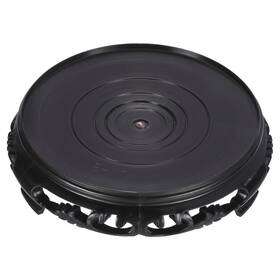 Zaplyte 745060101297 Planter Display Stand 6.7 Inch Dia Imitation Wood Style Round Bonsai Black