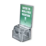 Azar Displays Clear Medium Molded Lottery Box With Pocket New. Price: $38.81.