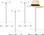 Chunful 4 Sets Acrylic Hat Stand Wig Display Rack Clear 12 Inch, Square Style New. Price: $28.88.