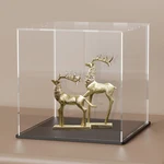 Acrylic Display With Black Base, 6 Inch Square Box For Showcase, Counter... New. Price: $31.57.