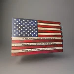 American Flag Hidden Storage Gun Cabinet Wall Mountable Wood Magnetic Lock New. Price: $100.00.