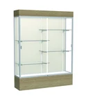 Reliant 60"W X 80"H 16"D Lighted Floor Case, Plaque Back, Satin Finish,... New. Price: $4763.81.