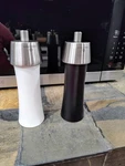Zassenhaus Augsburg Wood Salt And Pepper Mill Set, 7-INCH Black & White Germany Used. Price: $72.85.