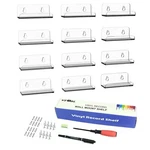 12 Pack 4 Inch Vinyl Record Shelf Wall Mount Display Office Home Clear New. Price: $31.33.
