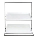 Hubert Bakery Display Stand 2-TIER Black 23 1/10L X 13 4/5W 25 1/5" New. Price: $230.00.