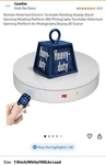 Comxim MT200RL20V2-B Remote-controlled Motorized Display Stand 7.9 In Black Open. Price: $25.00.