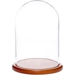 Plymor 8" X 12" Glass Display Dome Cloche (walnut Mdf Base) New. Price: $114.80.