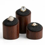 3 Pcs Wooden Ring Display Stand Walnut Holder For Women, Rustic Soli... New. Price: $27.53.