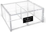 Isaac Jacobs 4-COMPARTMENT Square Clear Acrylic Organizer With Lid New. Price: $16.99.