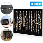 17 Hook Necklace Jewelry Tray Display Organizer Pad Bracelet Chain Showcase Rack New. Price: $13.28.