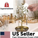 Chezmax Jewelry Display Necklace Earring Organizer Holder Metal Birds Tree Stand New. Price: $23.50.