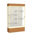 Reliant 48"W X 80"H 16"D Lighted Floor Case, Plaque Back, Champagne... New. Price: $3629.32.