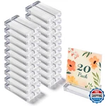 Outnee 4" Clear Acrylic Place Card Holders Table Number Stand Display 20-PACK. Price: $64.52.