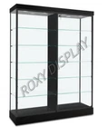 Black Wall Display Showcase Cabinet With Led Lights 60"W X 19 3/4"D 80"H New. Price: $995.00.