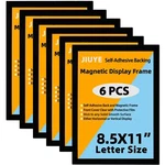 Jiuye Magnetic Sign Holder 8.5 X 11 Wall Mount,self Adhesive Picture Display ... New. Price: $22.27.