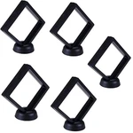 5 Pcs 3D Floating Frame Display Holder With Stands, Thin Film Jewelry Storage... New. Price: $13.07.