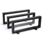 Skelang Pcs 3D Floating Display Case, Black Stand Assorted Sizes New. Price: $15.65.