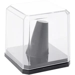 Pioneer Plastics Clear Acrylic Ring Case W/ Black Base, 2.25"W X 2.25"D 2.5"H New. Price: $12.88.