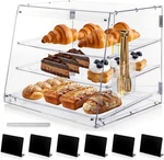 3-TIER Acrylic Pastry Display Case With Detachable Trays For Bakery Desserts New. Price: $216.99.