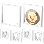 2 Pack Acrylic Challenge Coin Display Holder Case, Wall Mount 3.7"X3.5"X0.47" New. Price: $18.43.