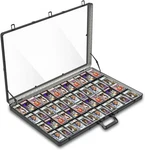 Card Display Case Large Aluminum 34" X 22" W, Lockable Trading Black, New. Price: $171.90.